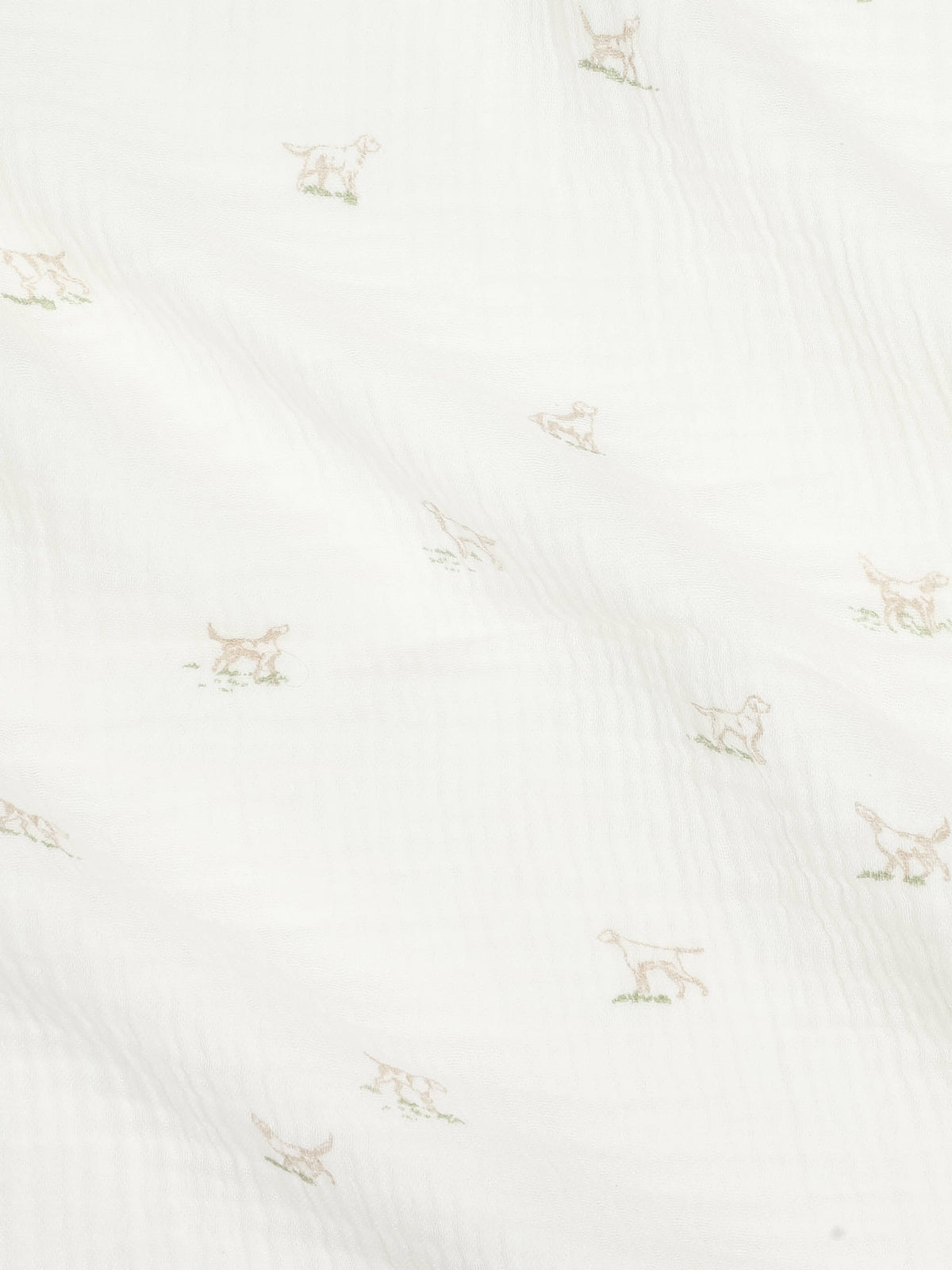 Muslin Swaddle Blanket - Field Dog