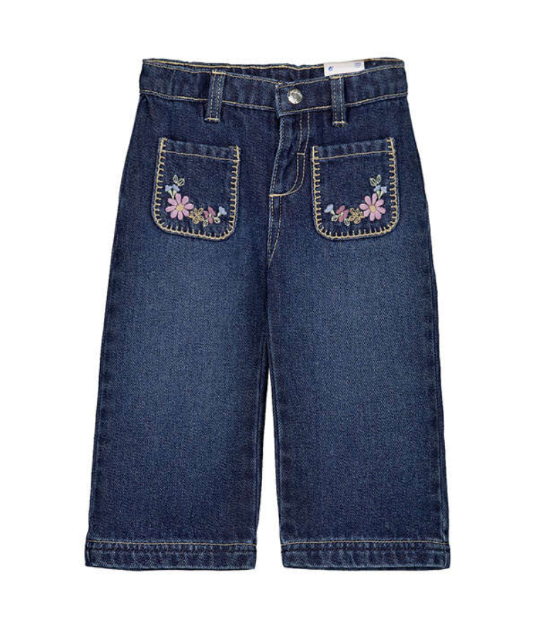 Mayoral Denim Pants - Floral