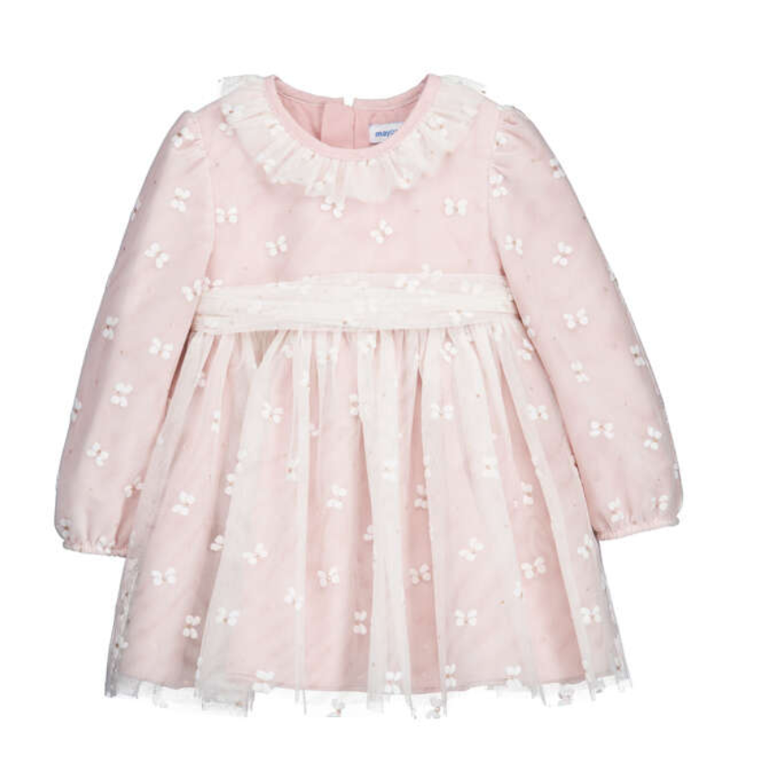 Mayoral Tulle Dress - Pink