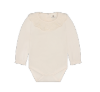 LS Bodysuit w/ Collar - Pearl