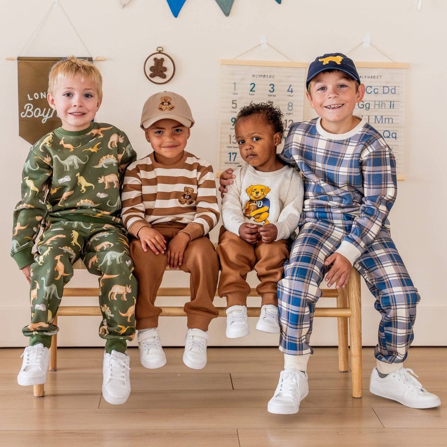 Teddy Bear Stripe Sweatshirt