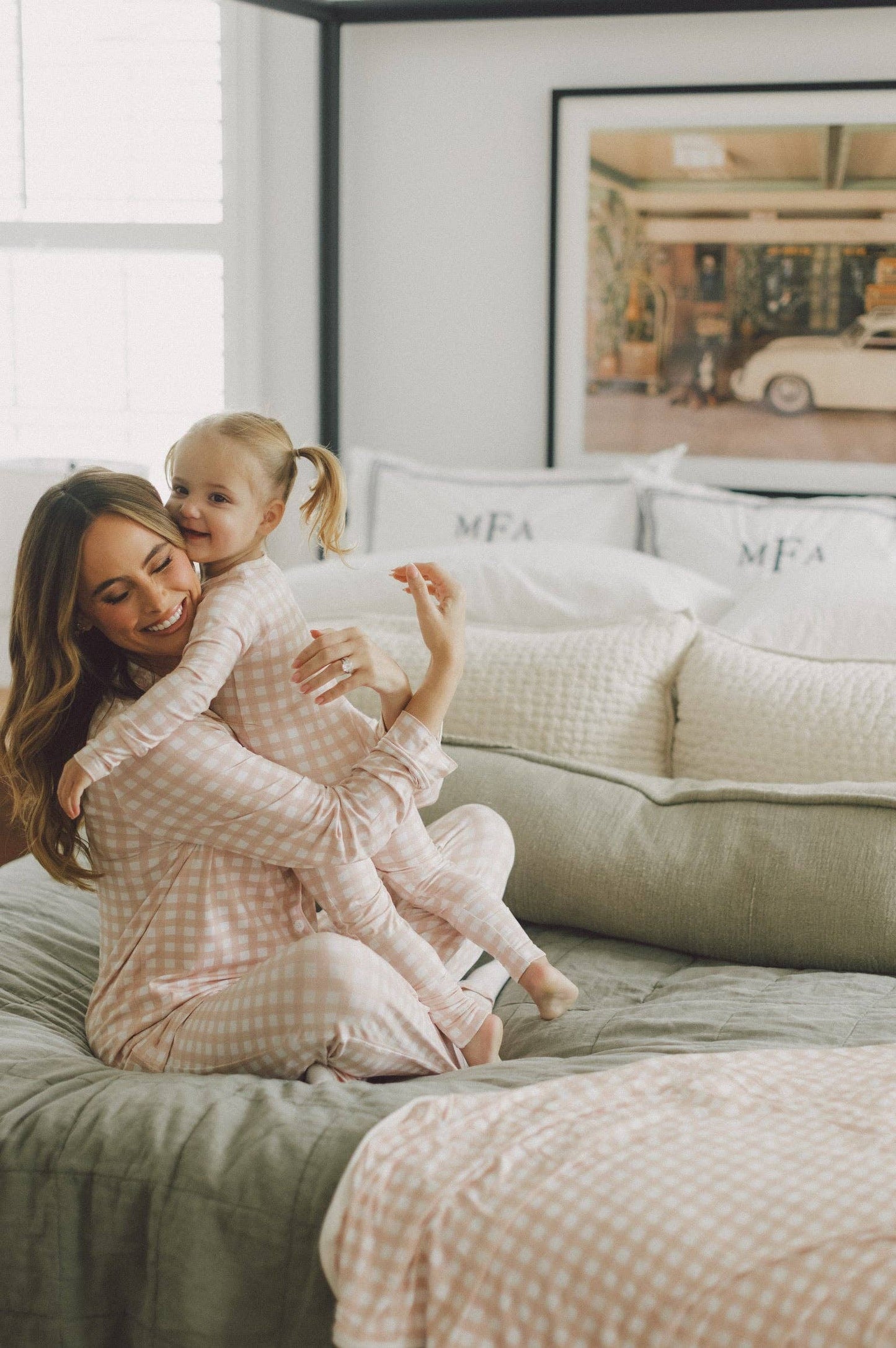 Convertible PJ - Pink Gingham