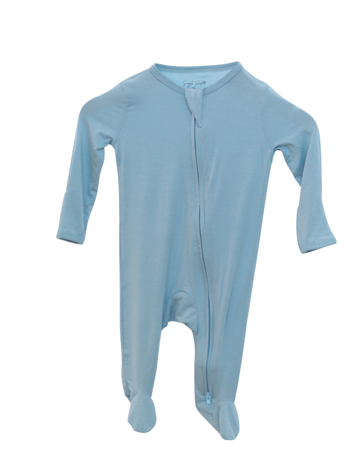 LUXE Bamboo Footie Pajamas - Blue