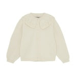 Knit Collar Cardigan - Antique