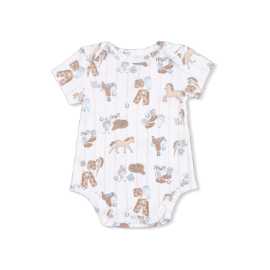 Angel Dear - SS Bodysuit - Cowboy Nursery