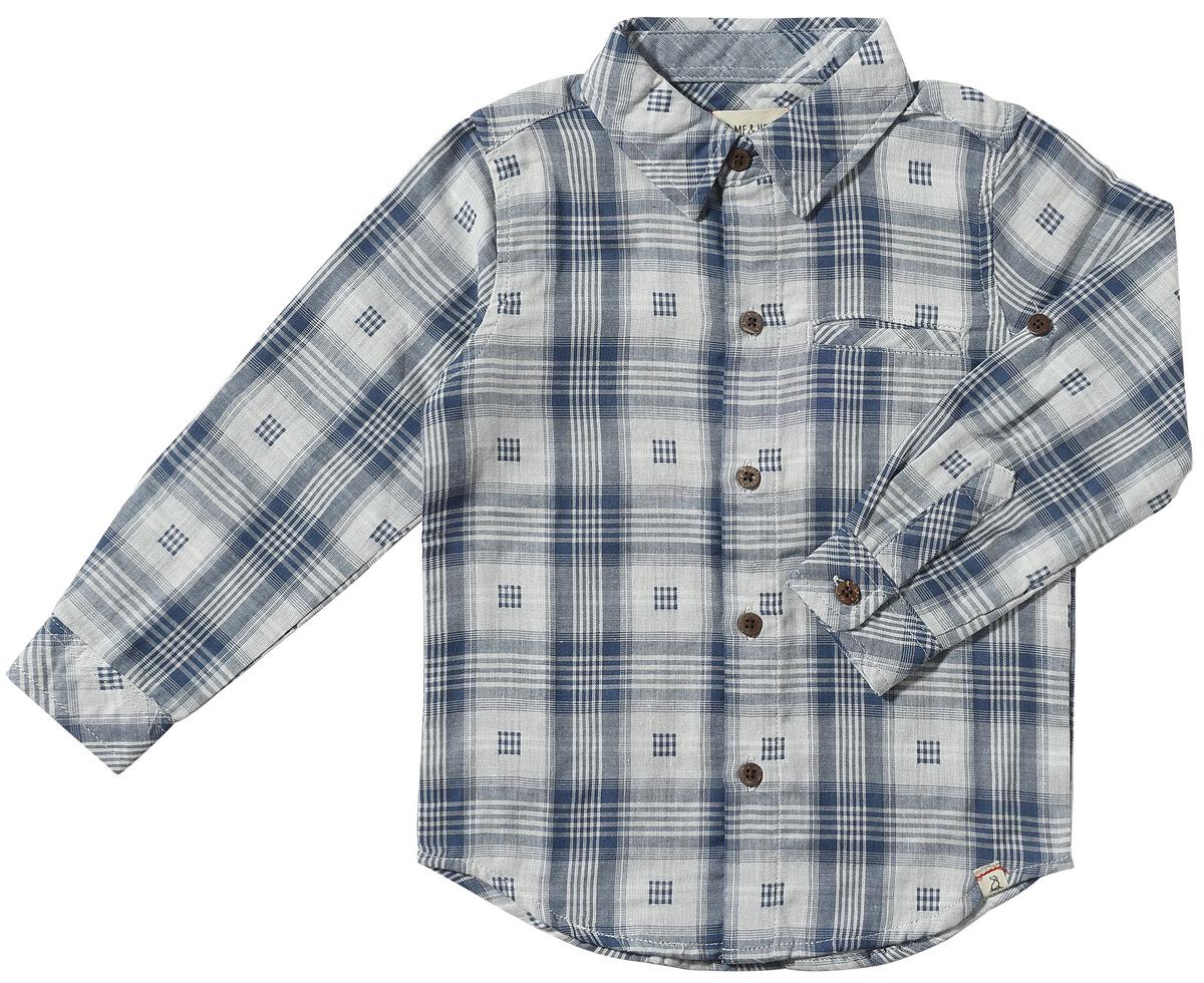 Atwood Woven Long Sleeve - Navy Plaid