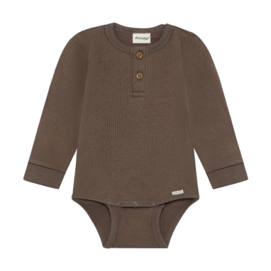 Minymo Ribbed Bodysuit - Truffle