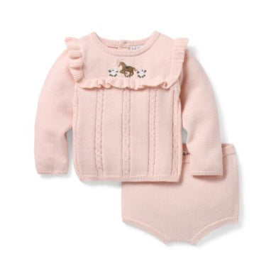 J&J - Sweater/Bloomer Set - Horse