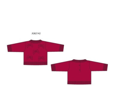 J&J Bow Sweater - Red
