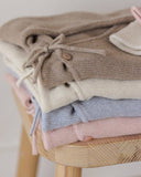 Wrap Knit Footie - Natural