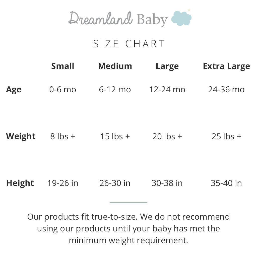 Dreamland Baby - Dream Weighted Sleep Sack, Moon Grey: 6-12 Months