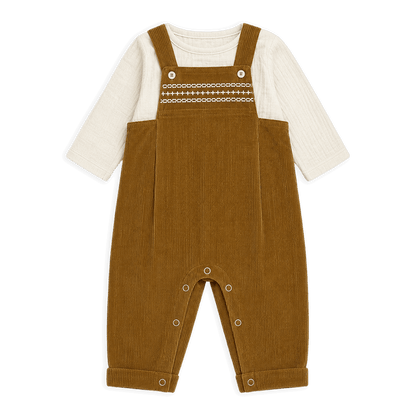 Corduroy Overall Set - Mustard