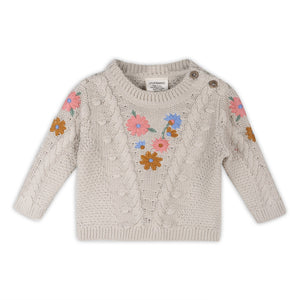 Floral Embroidered Sweater