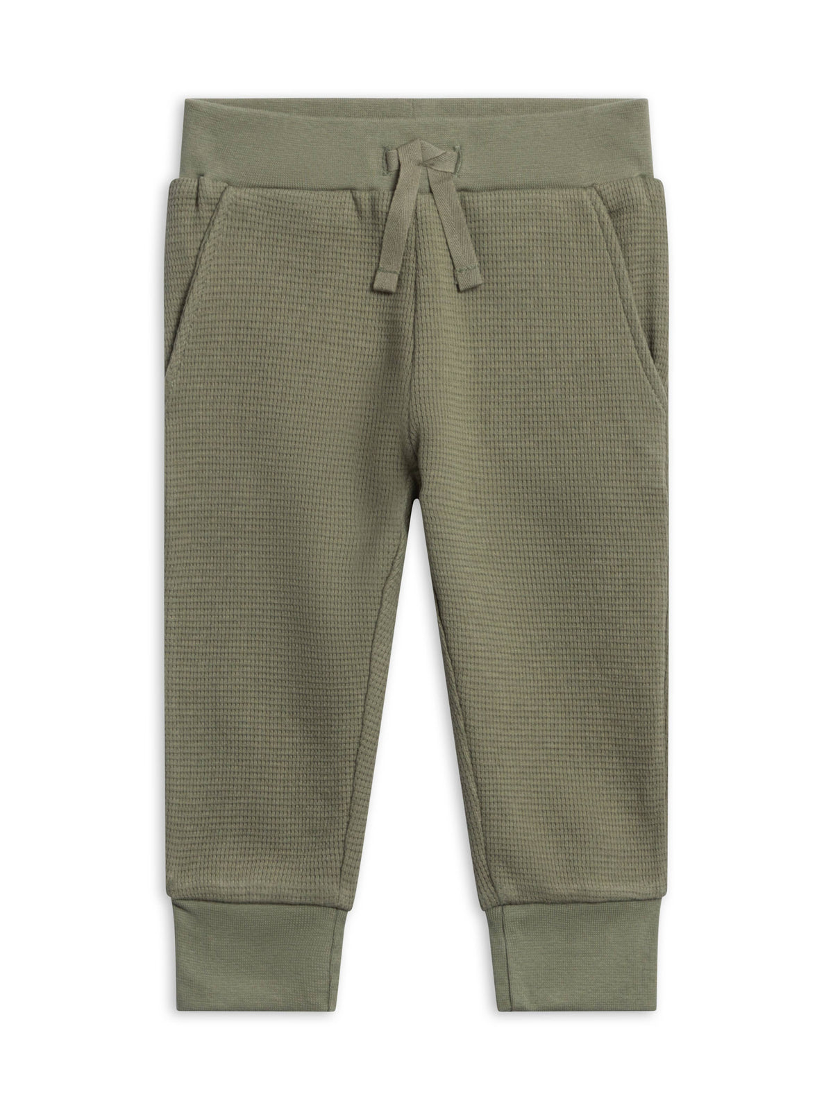 Nelson Waffle Knit Jogger - Fern