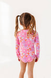 Bright Floral: ONE-PIECE Rashguard