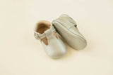 Silver Leather Mary Janes