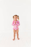 Bright Floral: ONE-PIECE Rashguard