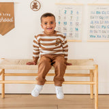 Teddy Bear Stripe Sweatshirt