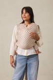 Almondine Chequer Wrap