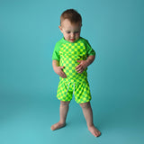 Neon Green Rash Guard Top