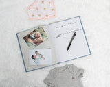 Chambray Baby Book & Ink Pad - Blue