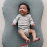 Lounger Curve Muslin Cover | Slate