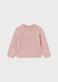 Mayoral - Pink Embroidered Sweater