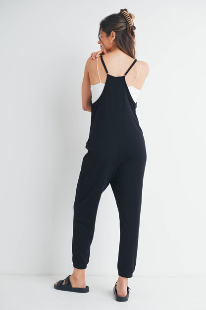 Sleeveless Jogger Jumpsuit Maternity