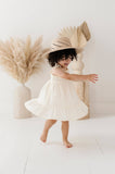 Tiered Mini Dress - Cream