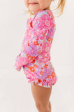 Bright Floral: ONE-PIECE Rashguard