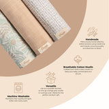 Muslin Swaddle Set - Cove