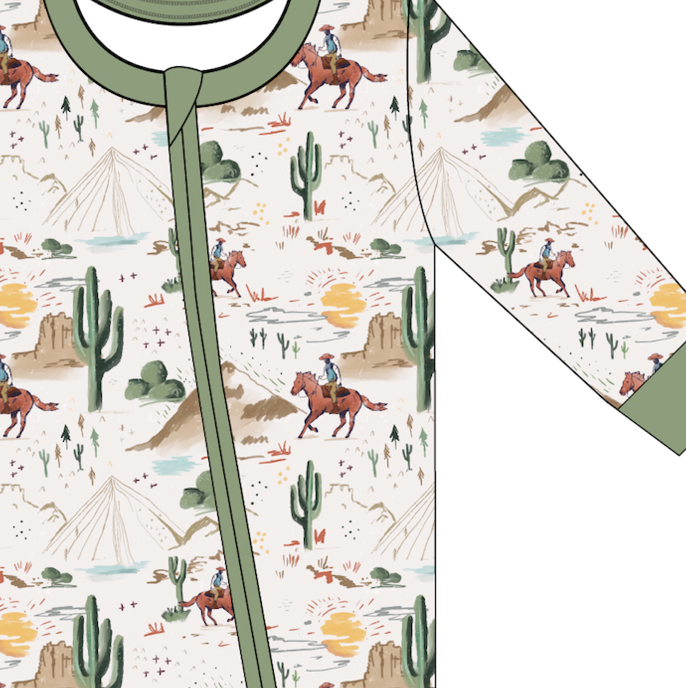 Bird & Bean® - Bamboo Pajamas - Billy Cowboy
