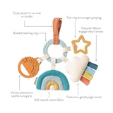 Bitzy Busy Ring™ Teething Activity Toy: Bunny