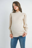 Puff Sleeve Maternity Top