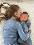 Bamboo Convertible Romper in Geese
