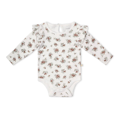 Org. Bodysuit/Pants Set - Berry