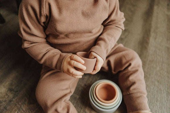 Little Joy Co. - Rainbow Silicone Nesting Bowls