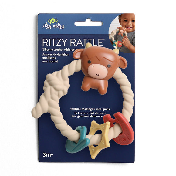 Highland Cow Ritzy Rattle™