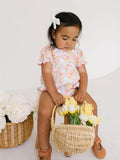 Quinn Poplin Romper - Bunny Field