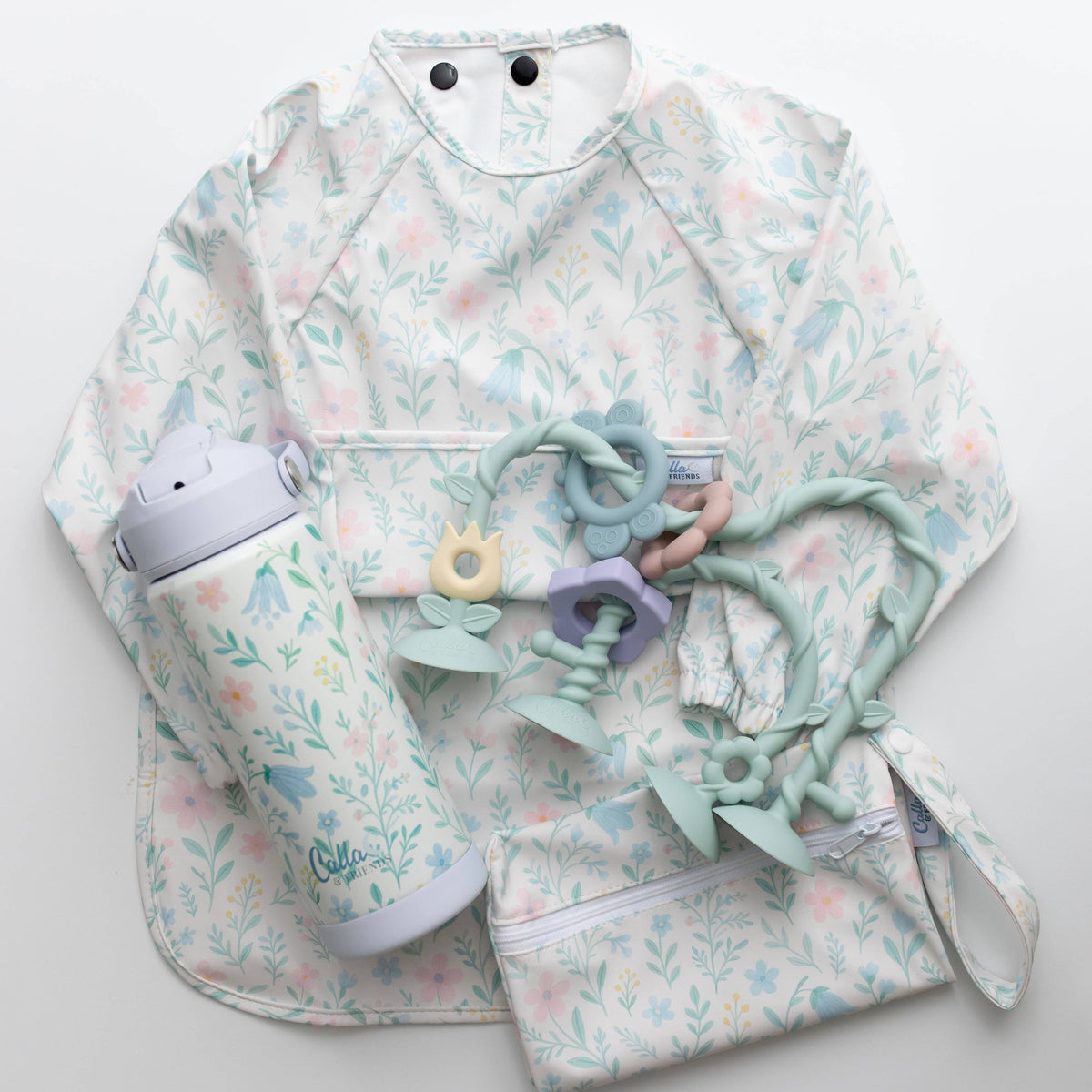 The Grayson Long Sleeve Bib - Wildflower Dreams