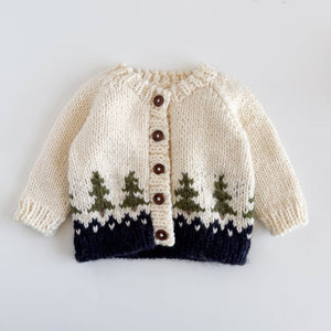 Knitted Tree Cardigan 12-24M