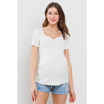 Ribbed SS Top Maternity