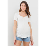Ribbed SS Top Maternity