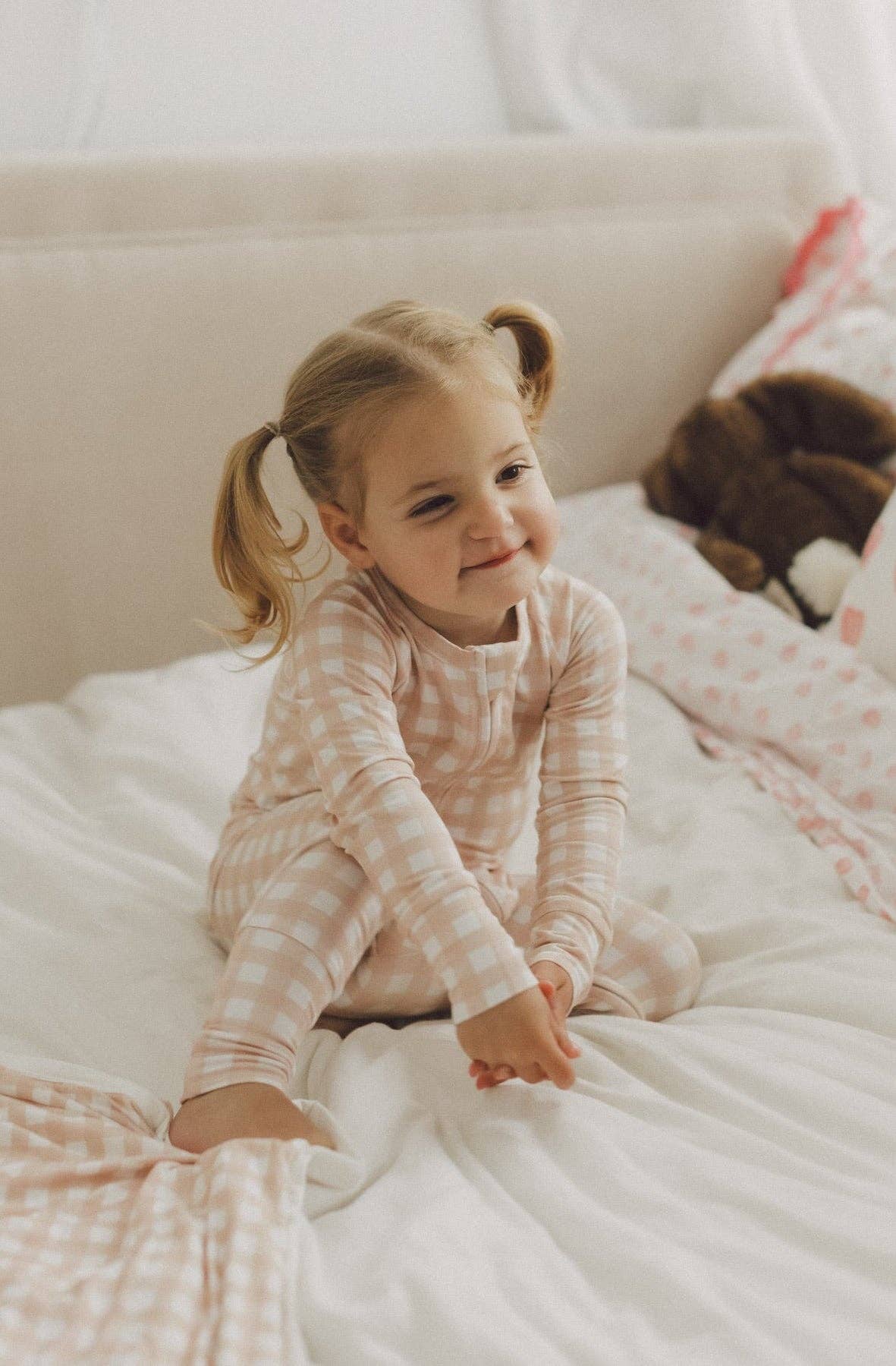 Convertible PJ - Pink Gingham