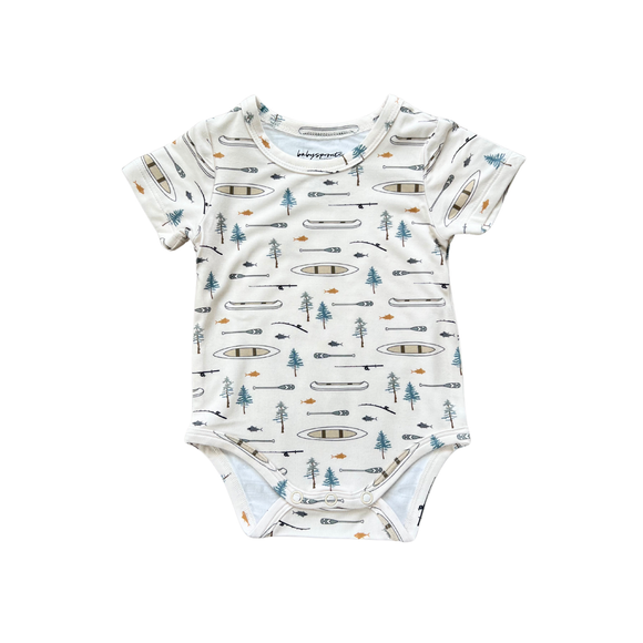 babysprouts - Short Sleeve Bodysuit - Canoe