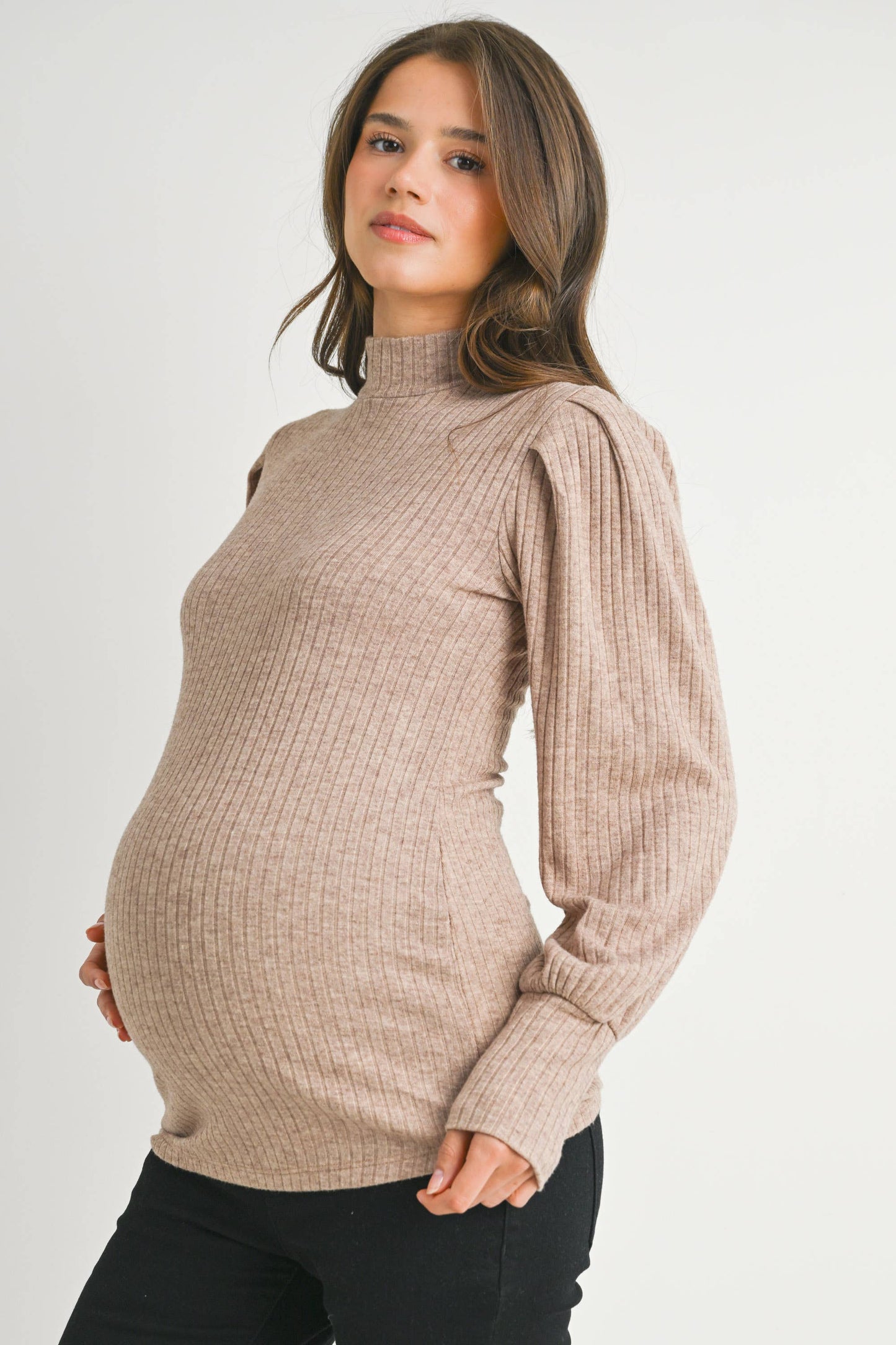 Puff Sleeve Maternity Top