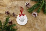 Baby Christmas Handprint or Footprint Keepsake Ornament