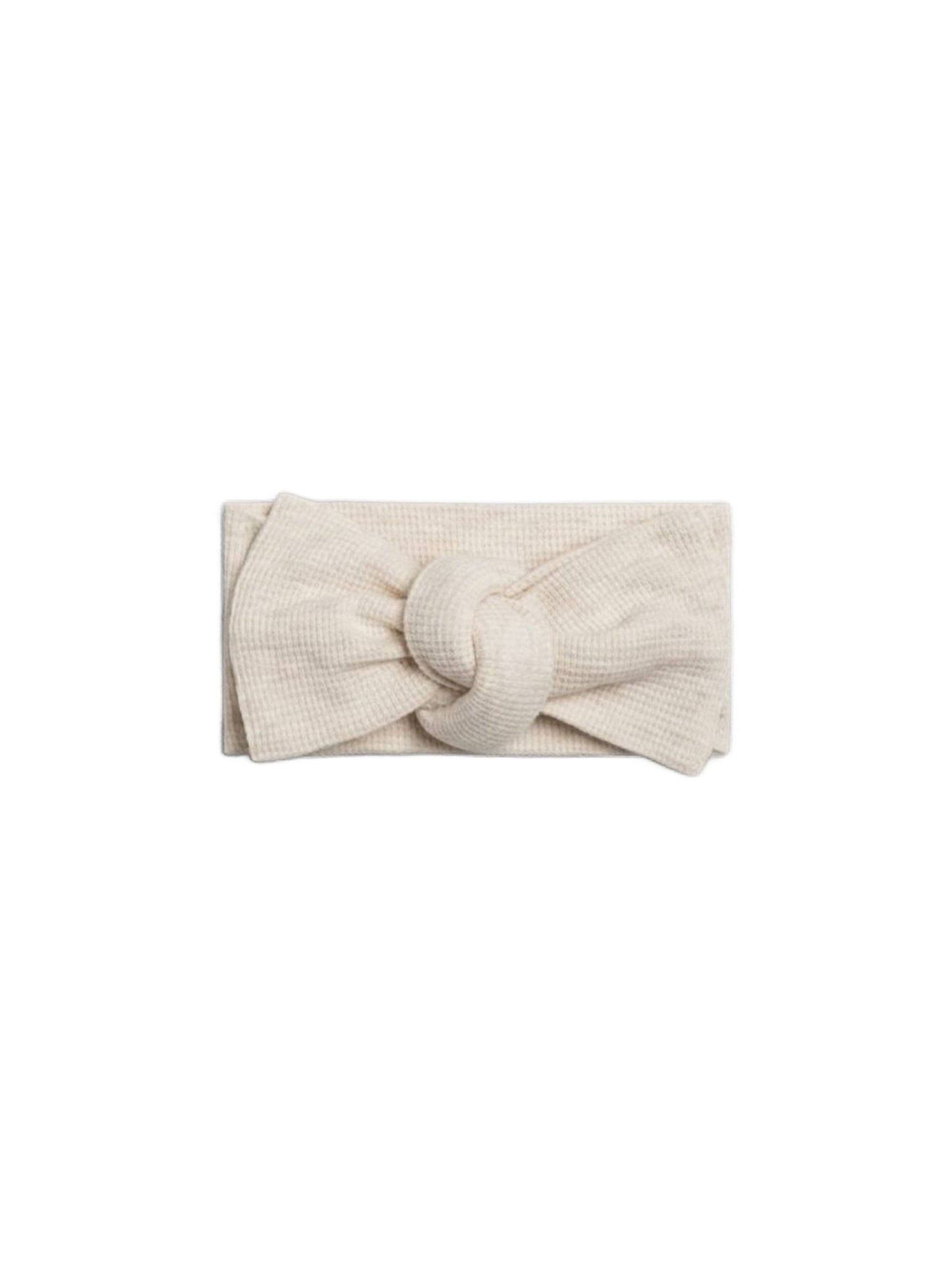 Waffle Bow Wrap - Heather Oat