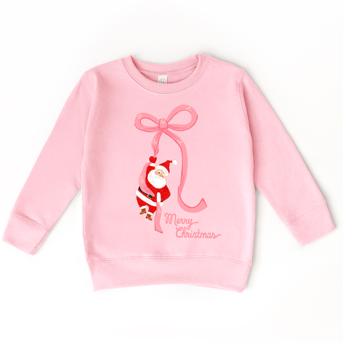 Santa Bow Christmas Sweatshirt
