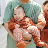 goumikids - Knit Cotton Baby Stay-On Boots - Clay